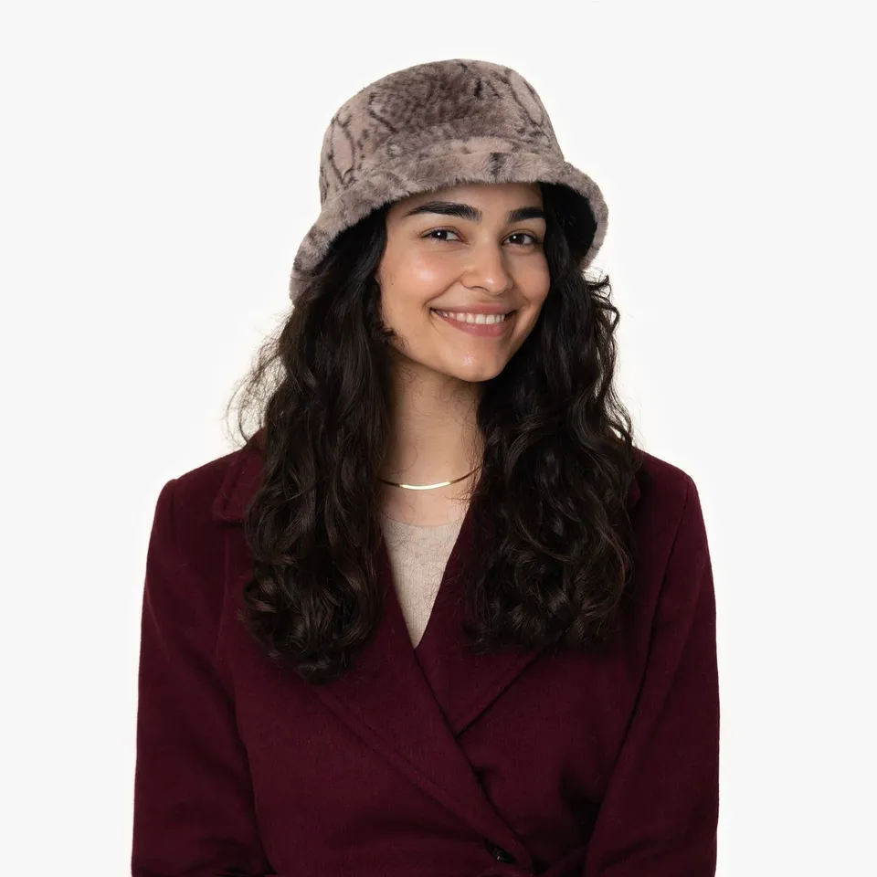 mayser-ella-rose-bucket-fake-fur-stoffhut-in-ros-mit-tiermuster image 1