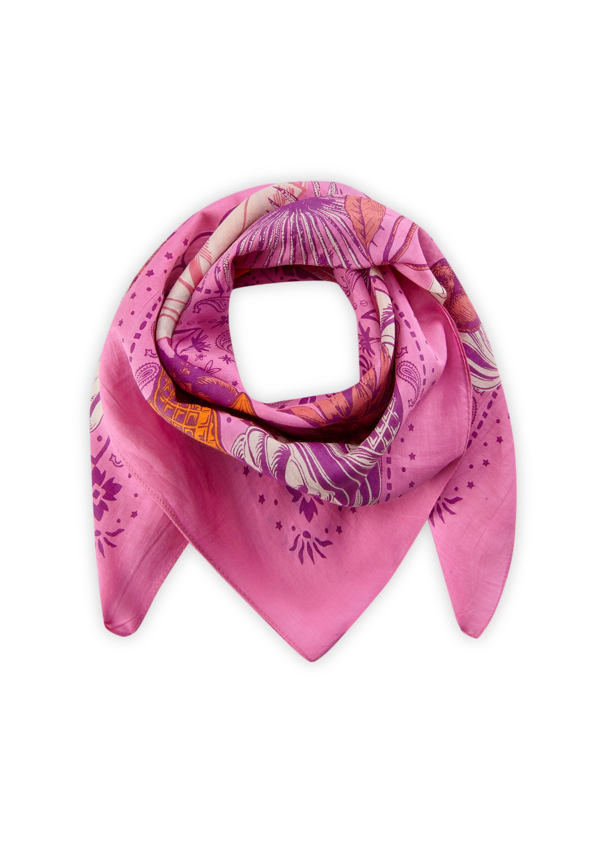 codello-premium-bandana-carr-70x70-aus-baumwoll-seide-mix-mit-sommermotiven image 5