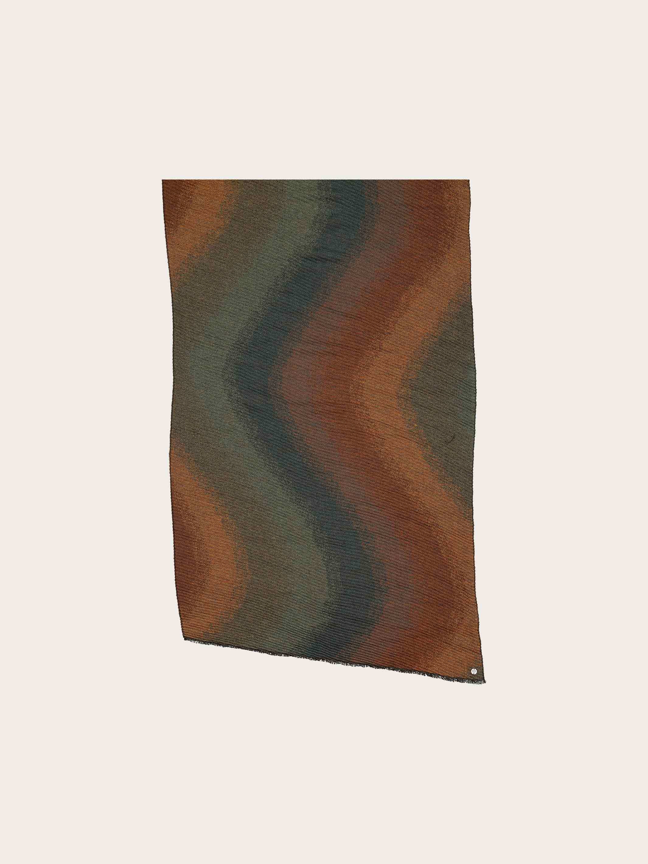 fraas-plissee-schal-mit-wave-design-glitzernd-63-x-180-cm image 3