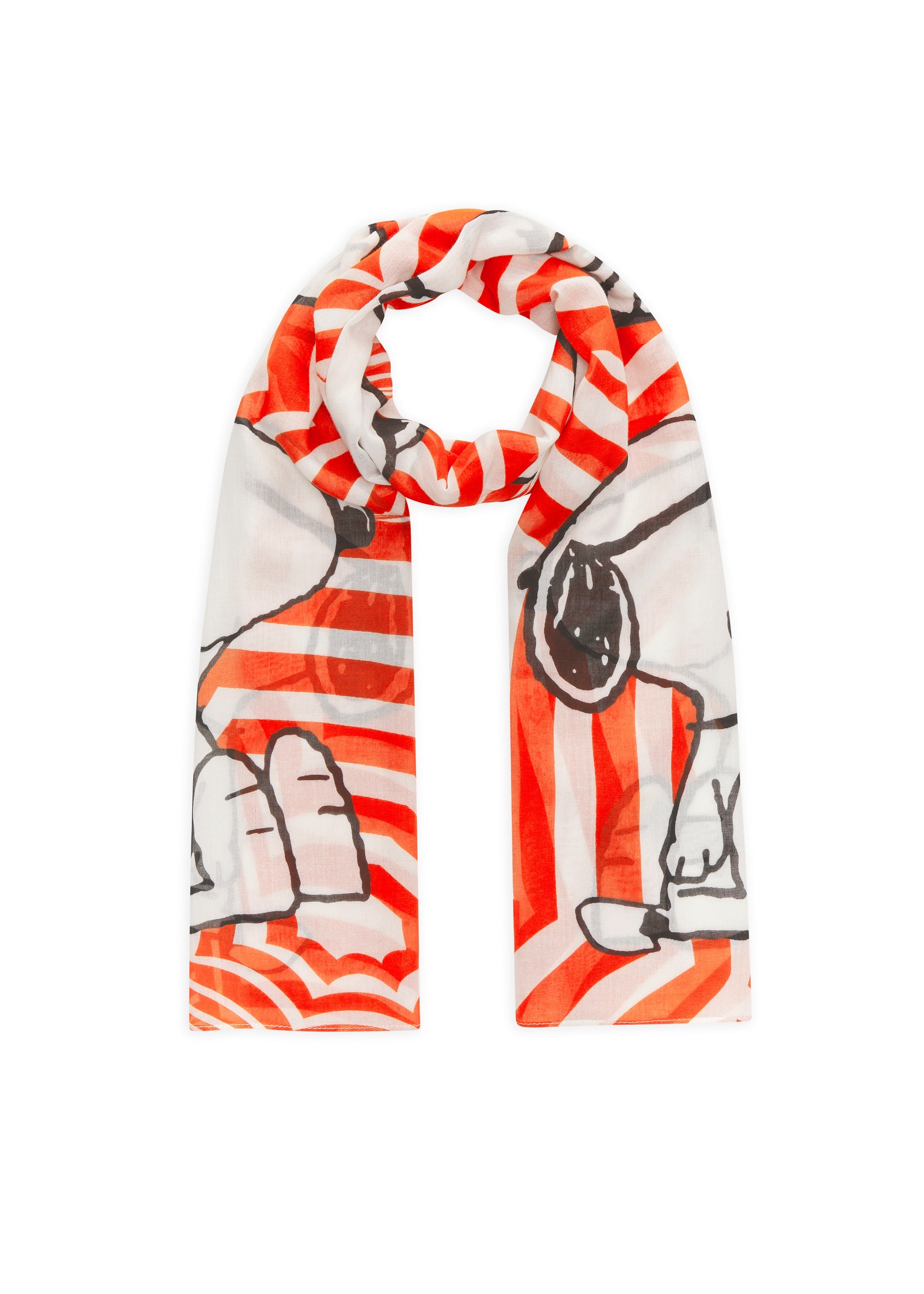 codello-peanuts-schal-aus-modal-mix-mit-snoopy-motiven-beach-umbrellas image 2
