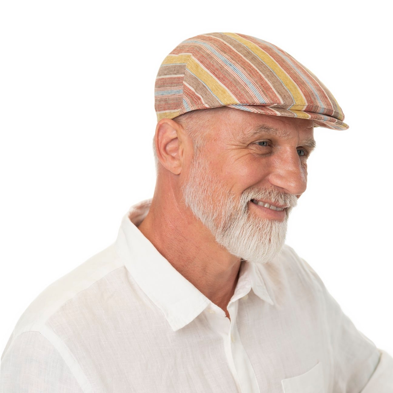 mayser-sidney-colour-stripes-flatcap-aus-leinen image 1
