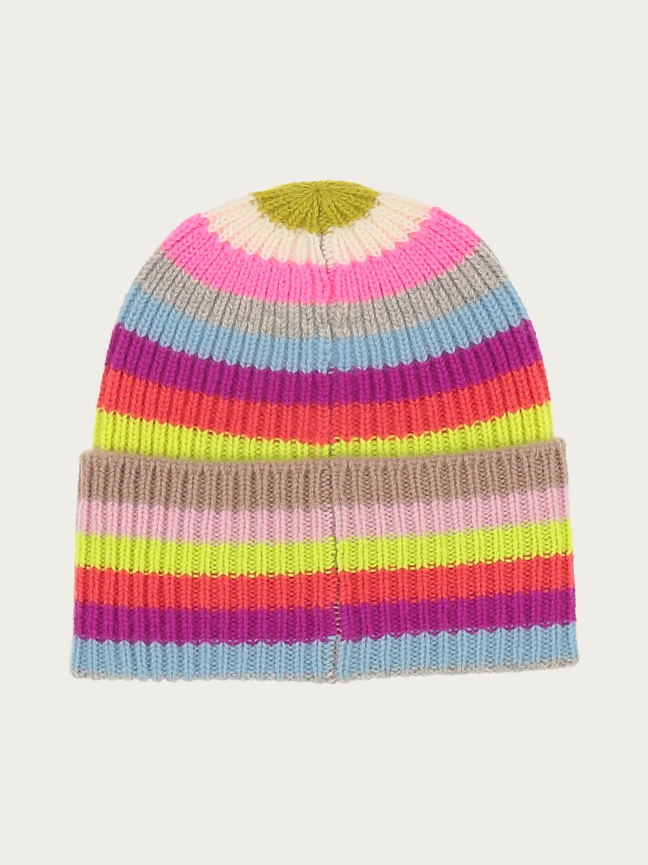 fraas-grobstrick-beanie-geringelt-aus-100-wolle-mit-breiter-krempe image 2