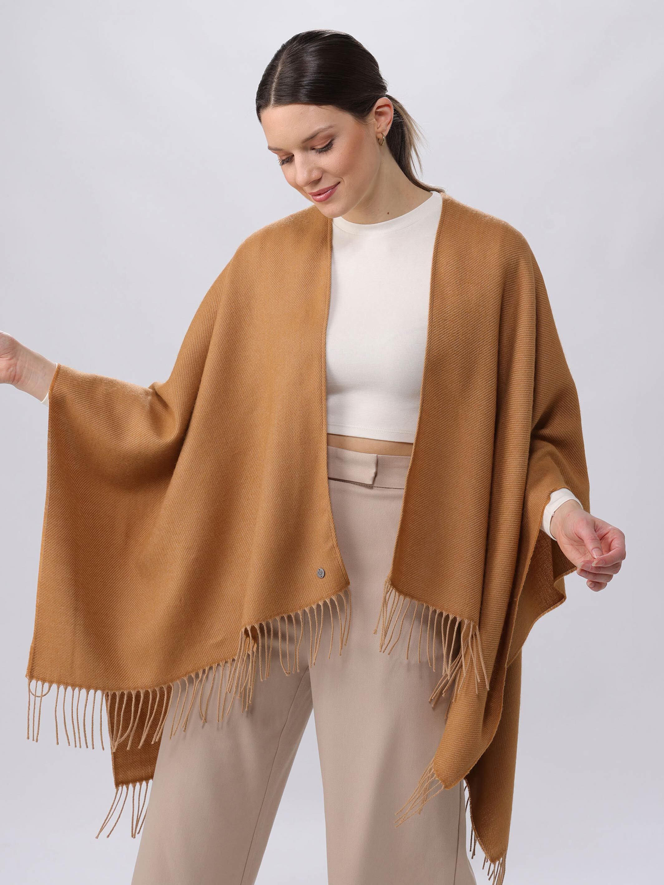 fraas-einfarbiger-poncho-ruana-aus-reinem-polyacryl-130-x-150-cm-cape-xxl-schal image 4