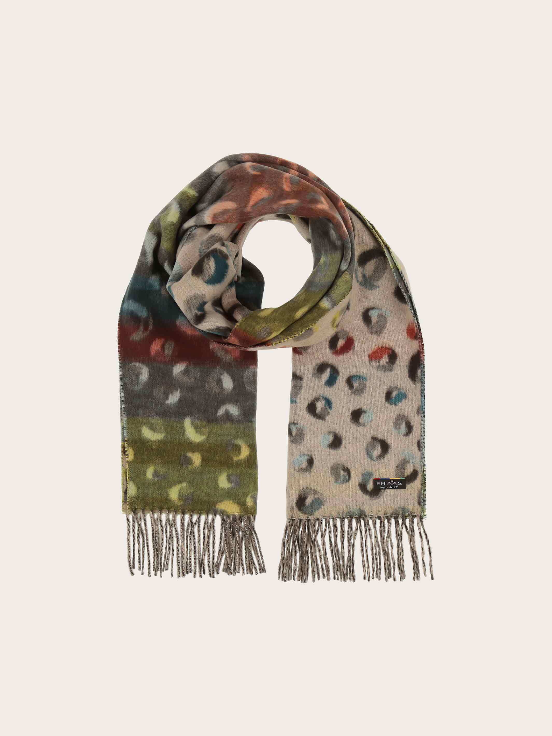 fraas-doubleface-cashmink-schal-buntes-leo-muster-44-x-200-cm image 2