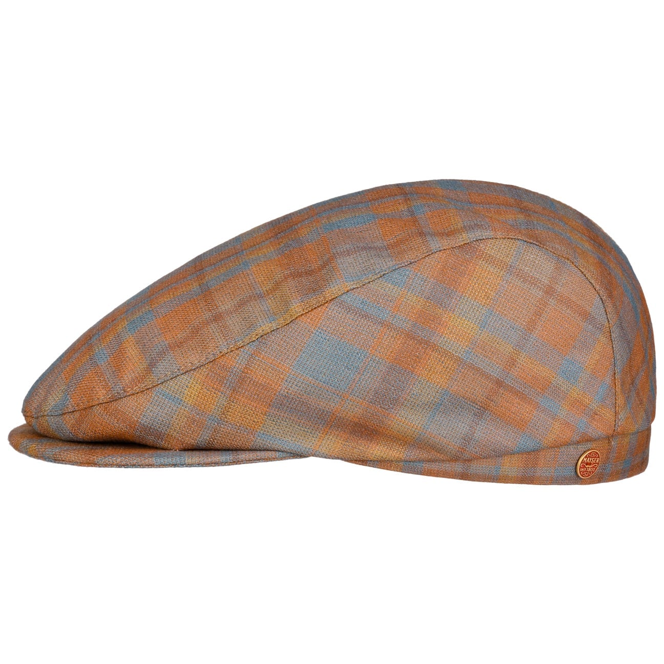 mayser-frankie-superior-wool-silk-flatcap-herren-karo image 2