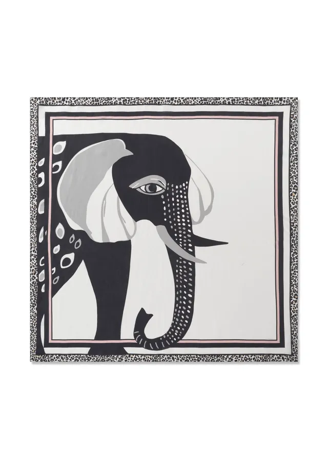 codello-premium-tuch-seide-mit-elefanten-motiv image 1