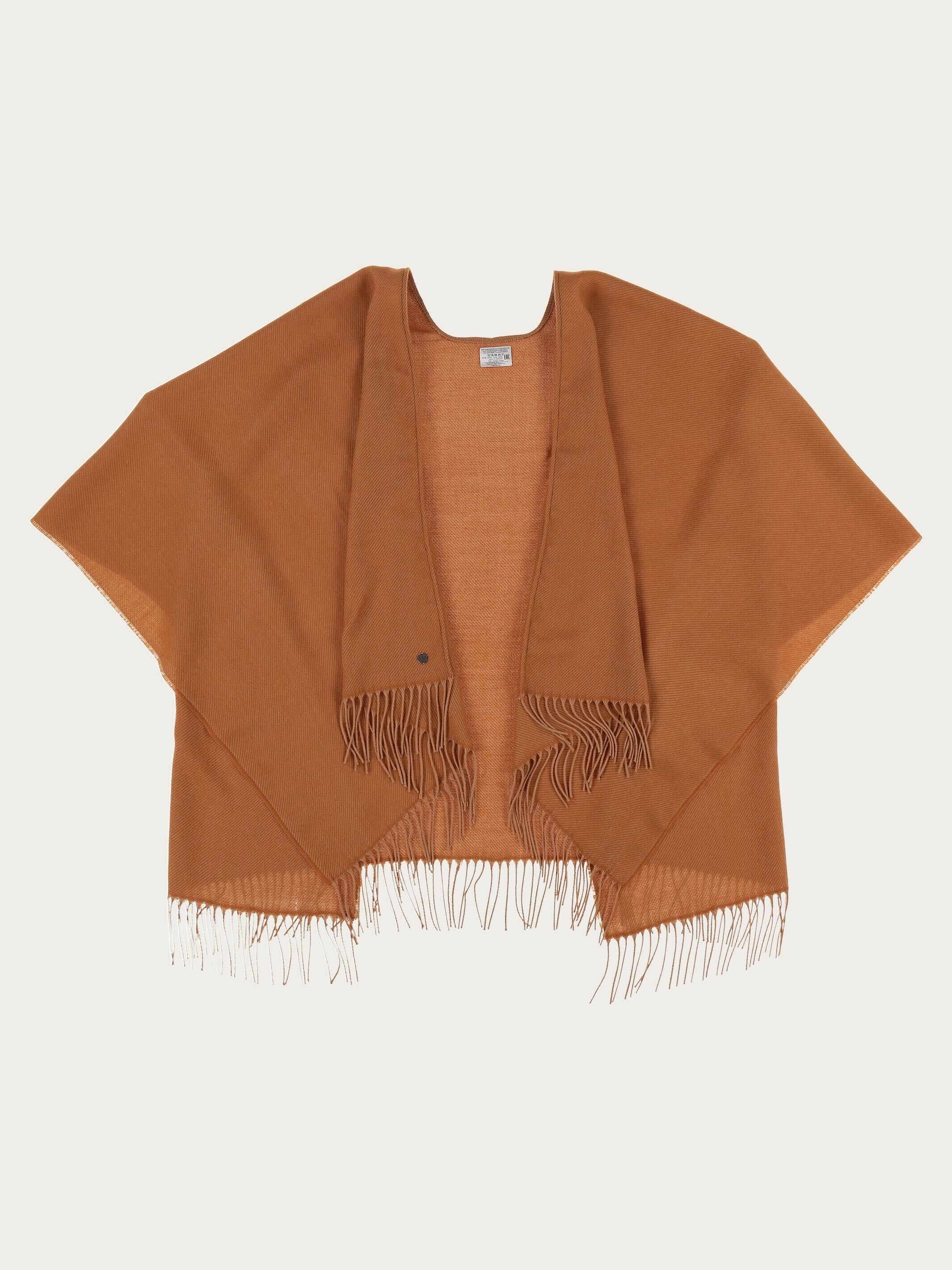 fraas-einfarbiger-poncho-ruana-aus-reinem-polyacryl-130-x-150-cm-cape-xxl-schal image 2