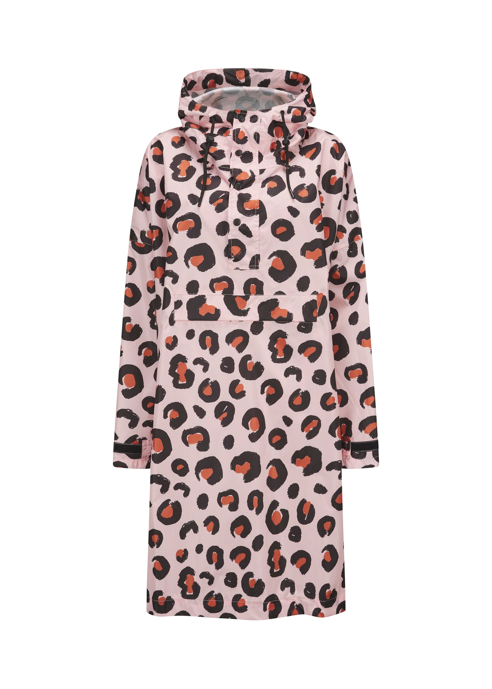 codello-regenponcho-mit-rosa-leo-muster-und-kapuze image 1