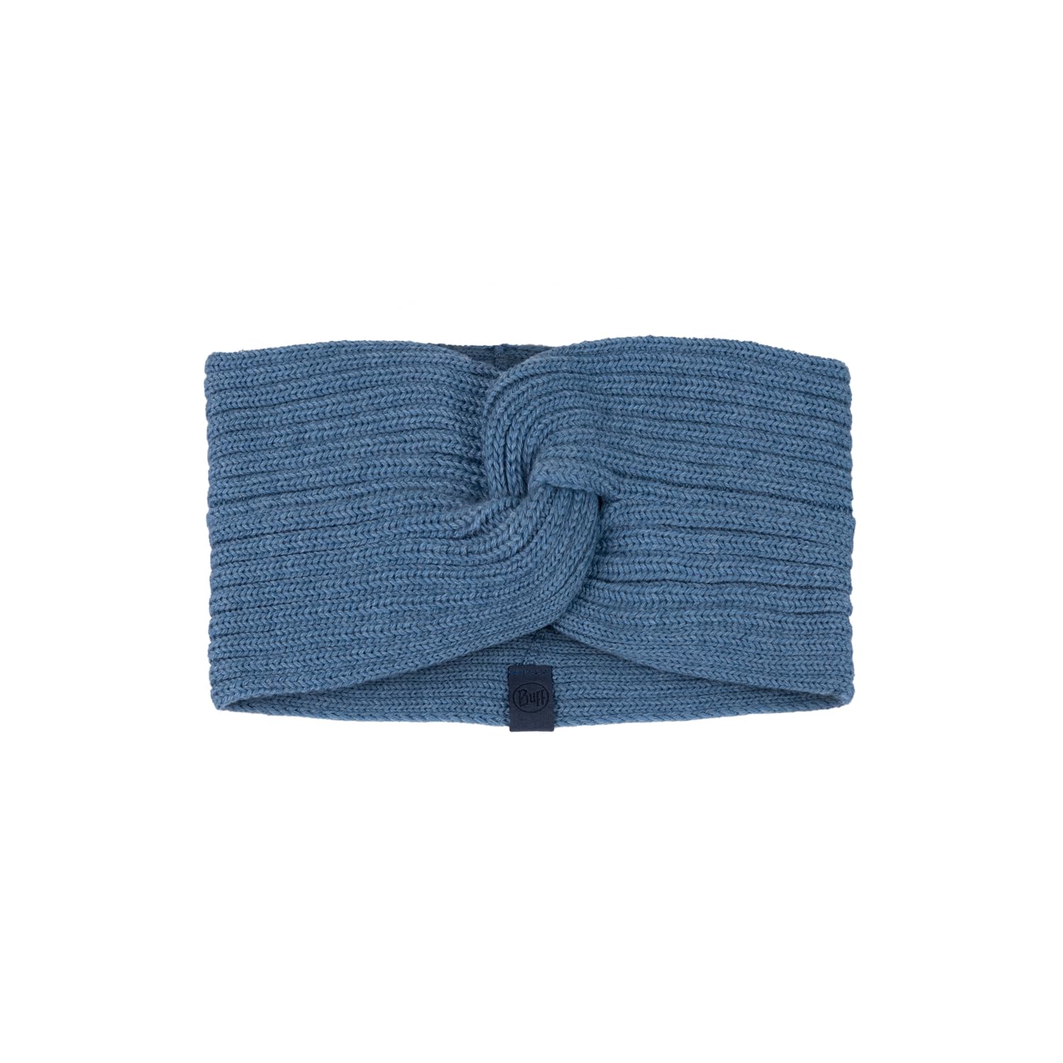 buff-strick-stirnband-blau-erwachsene-unisex-one-size-100-merinowolle image 1