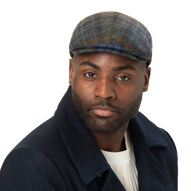 mayser-lennart-check-shetland-flatcap-herren-schieberm-tze-schurwolle-karo image 1