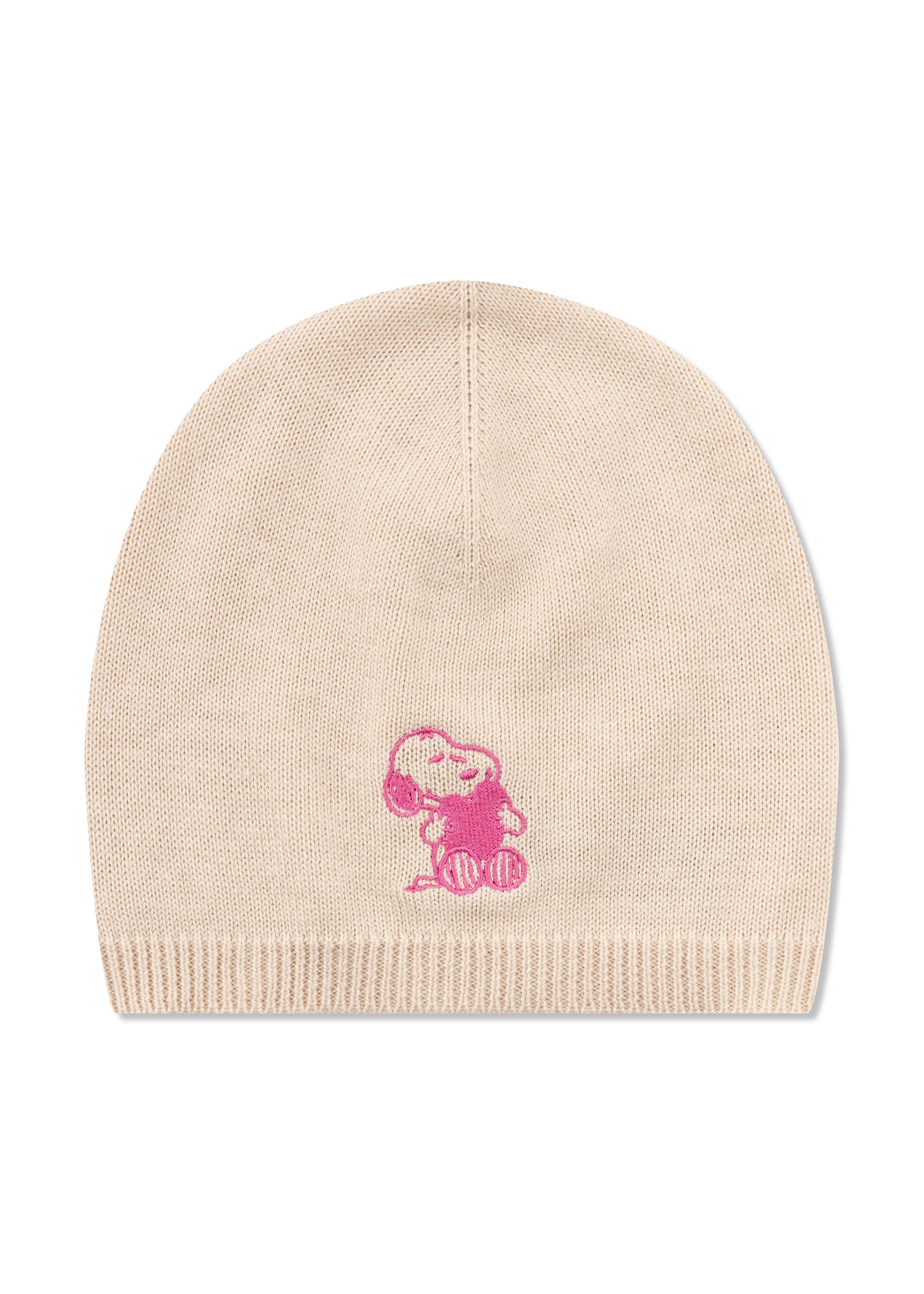 codello-peanuts-strickm-tze-aus-baumwoll-mix-mit-snoopy-stickerei image 2