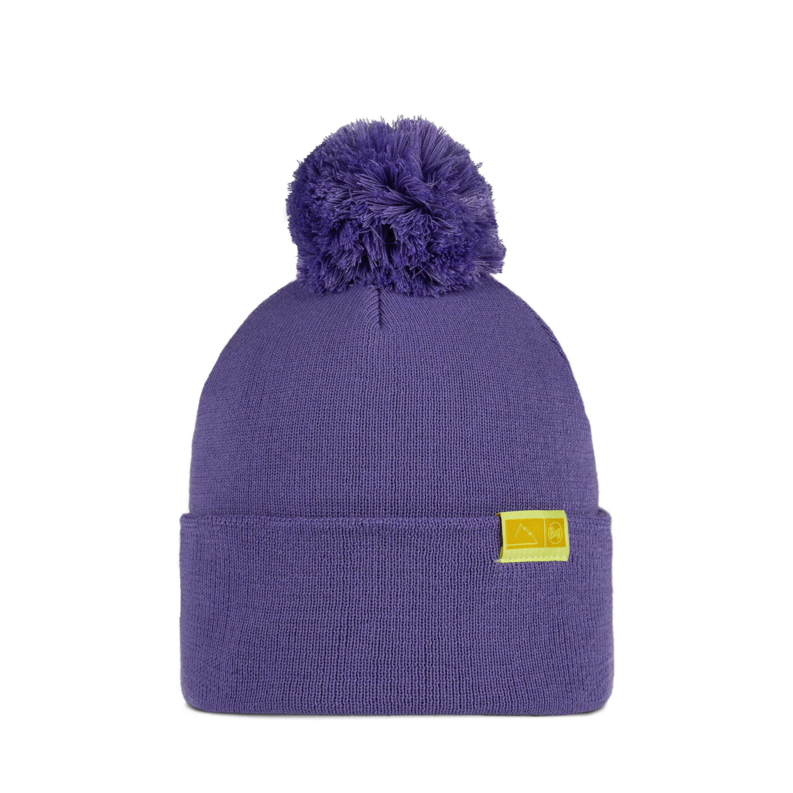 buff-knitted-hat-youth-bommelm-tze-zweilagig-recycelt image 5