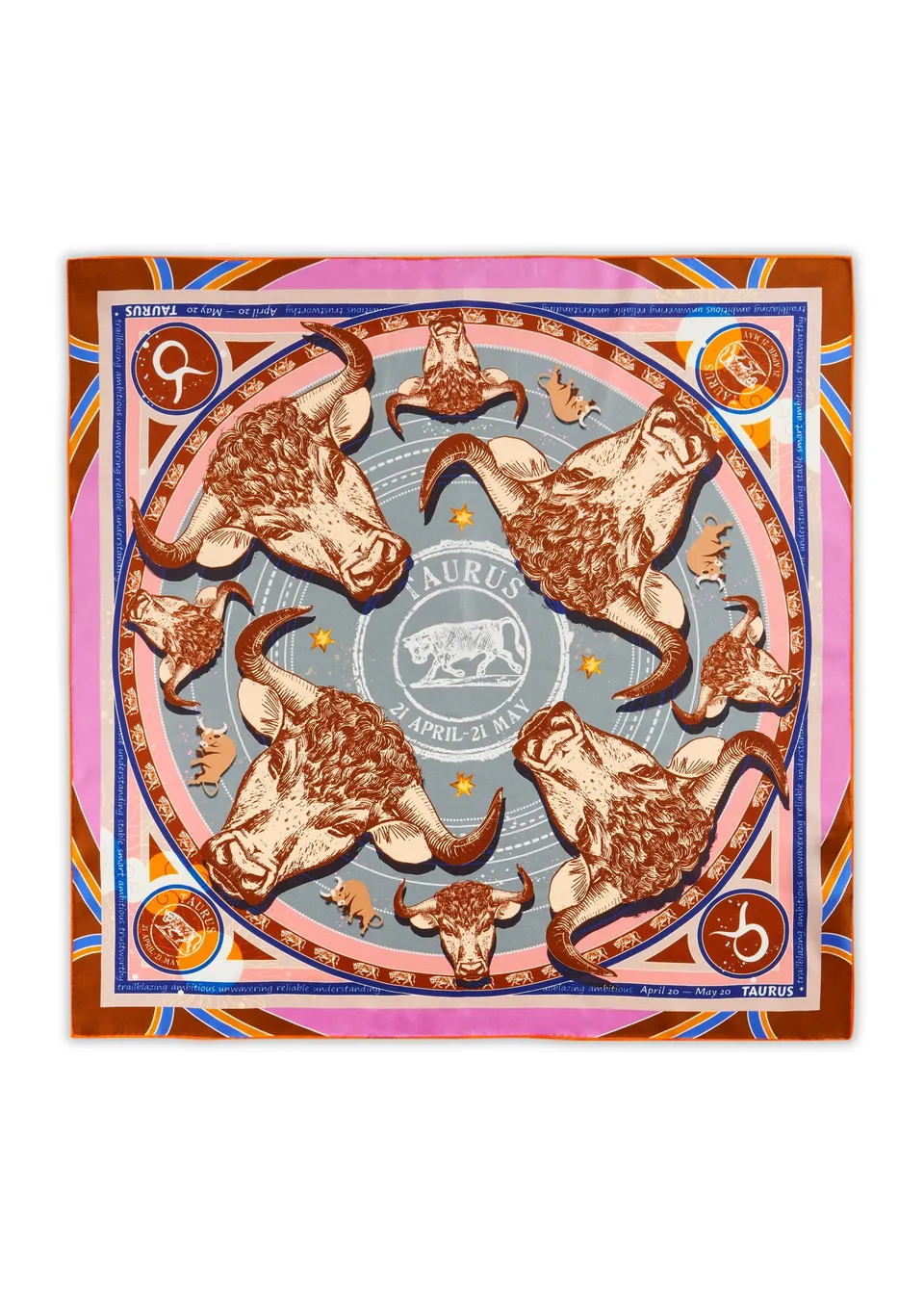 codello-zodiak-stier-seidentuch-aus-reiner-seide image 1