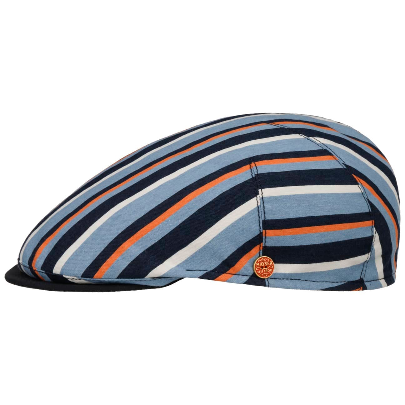 mayser-sidney-stripes-flatcap-schirmm-tze-herren image 2