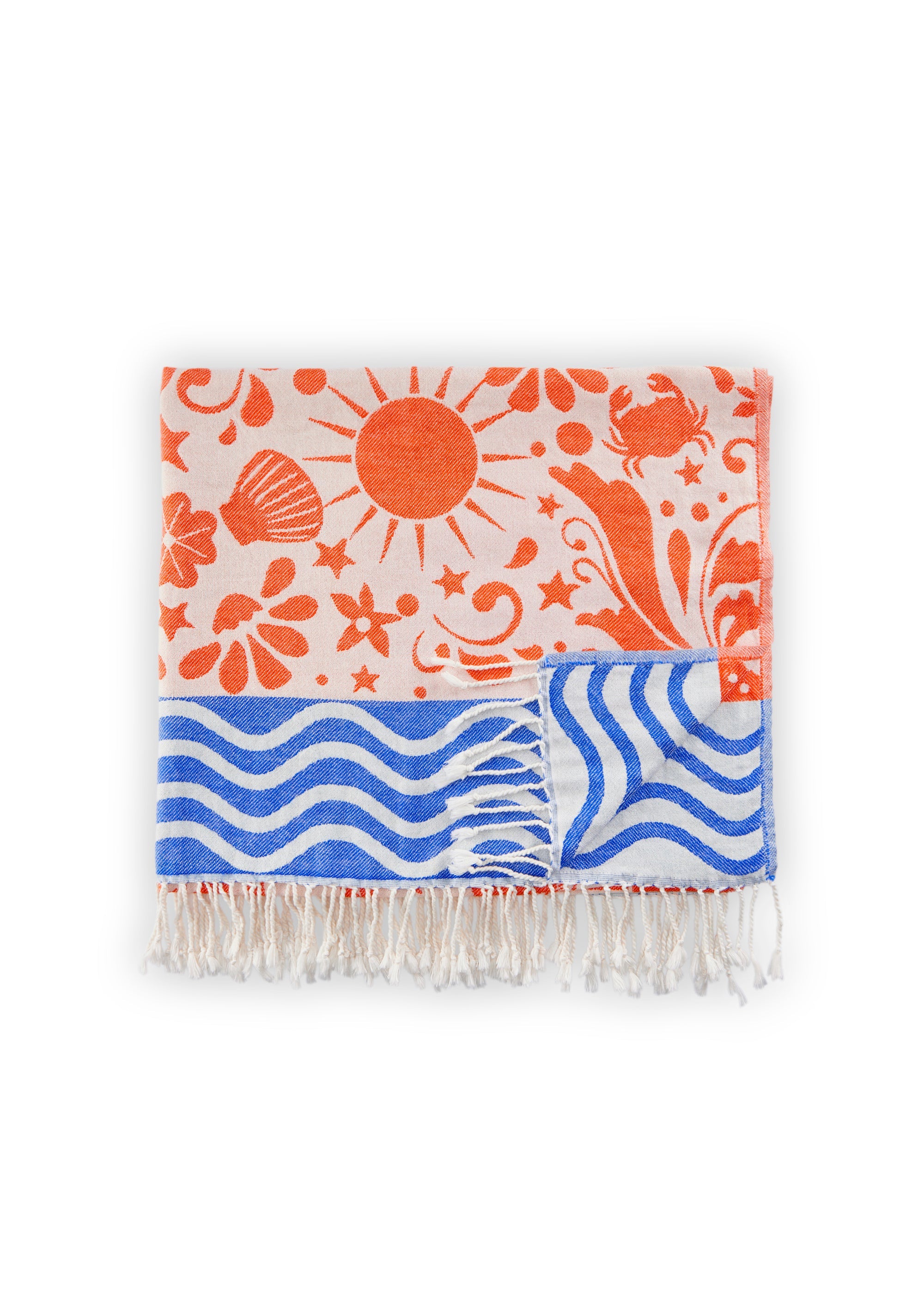 codello-strandtuch-aus-reiner-baumwolle-mit-beach-print image 2
