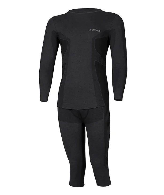 lenz-merino-funktionsw-sche-set-herren-round-neck-3-4-pants image 2