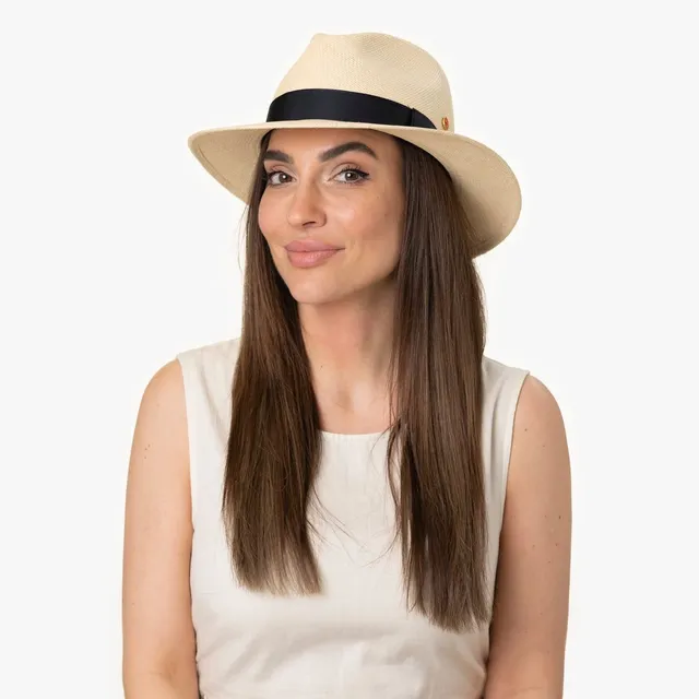 mayser-blue-menton-panamastrohhut-fedora image 1