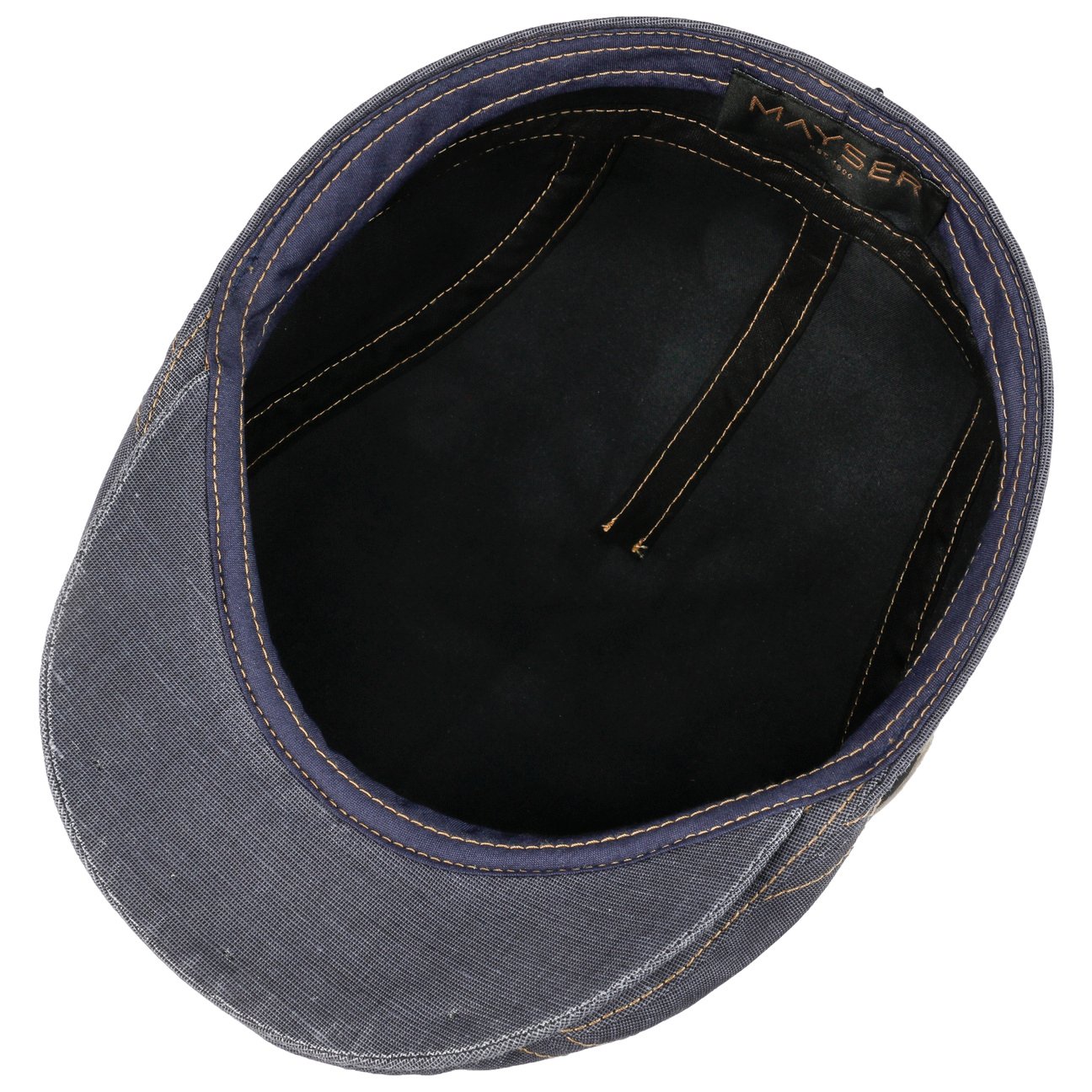 mayser-delian-uv-schutz-flatcap-denim-baumwoll-leinen-schieberm-tze image 8