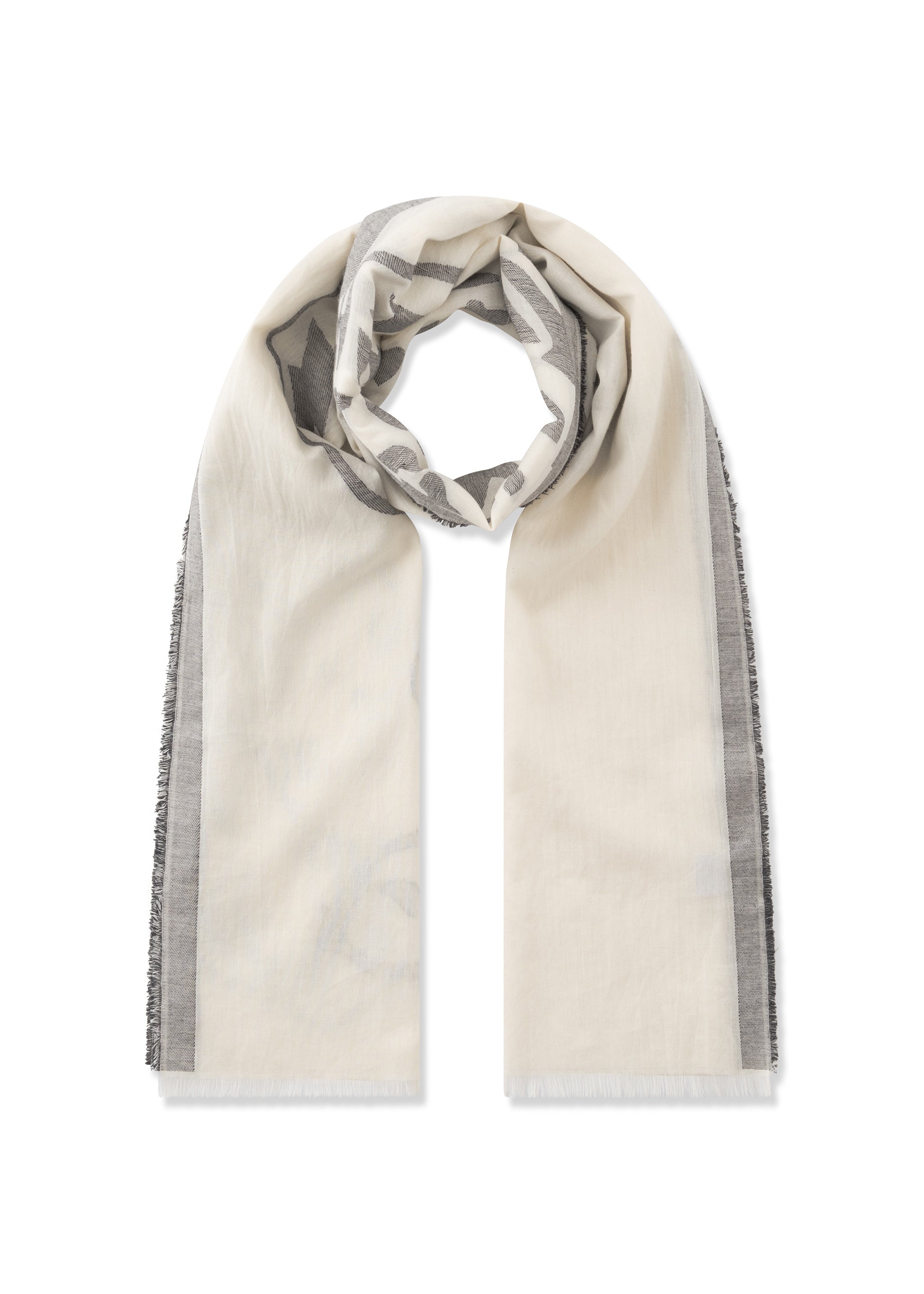codello-jacquard-schal-aus-baumwolle-mit-leoparden-motiv image 1