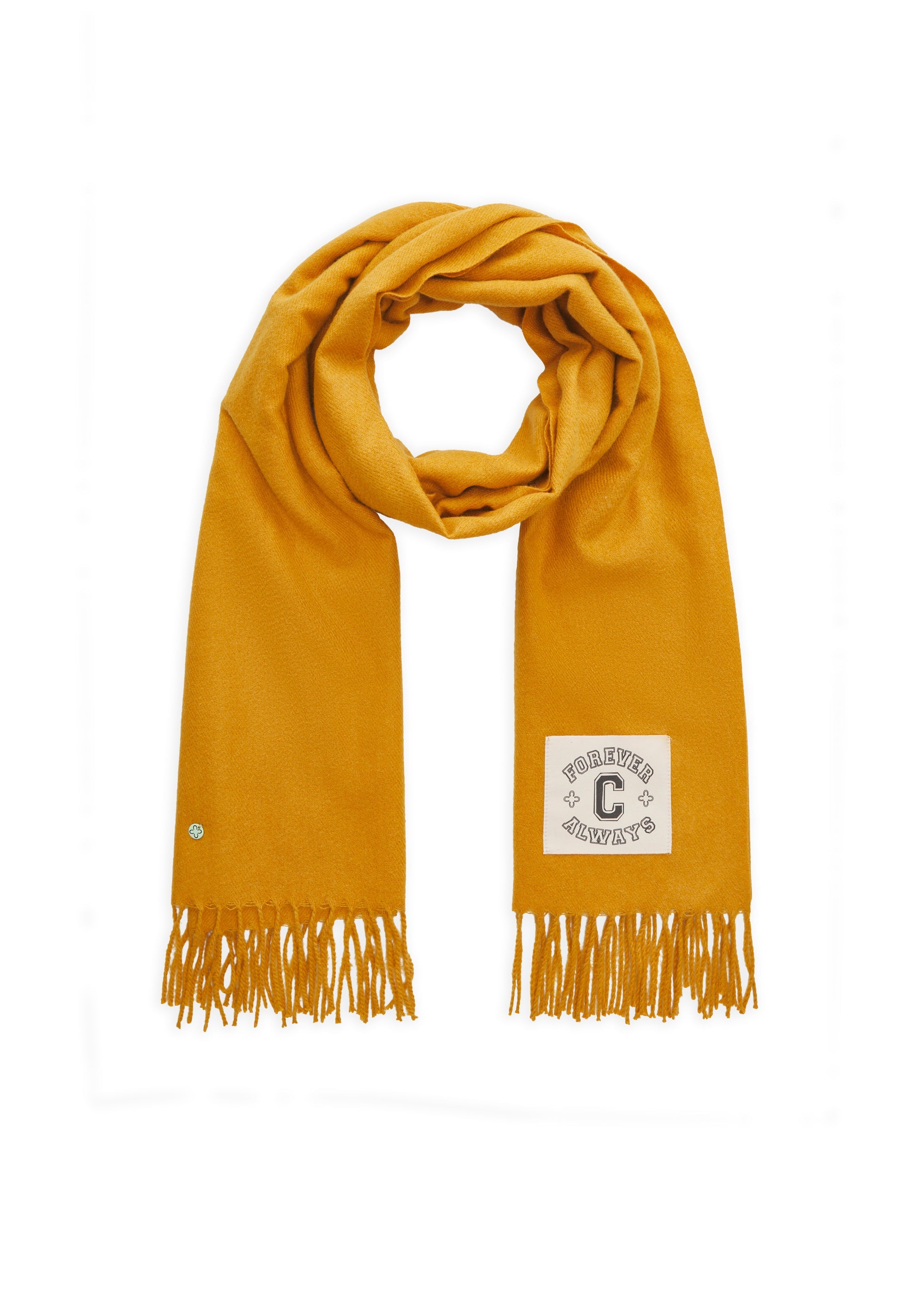 codello-uni-schal-mit-patch-und-fransen image 4