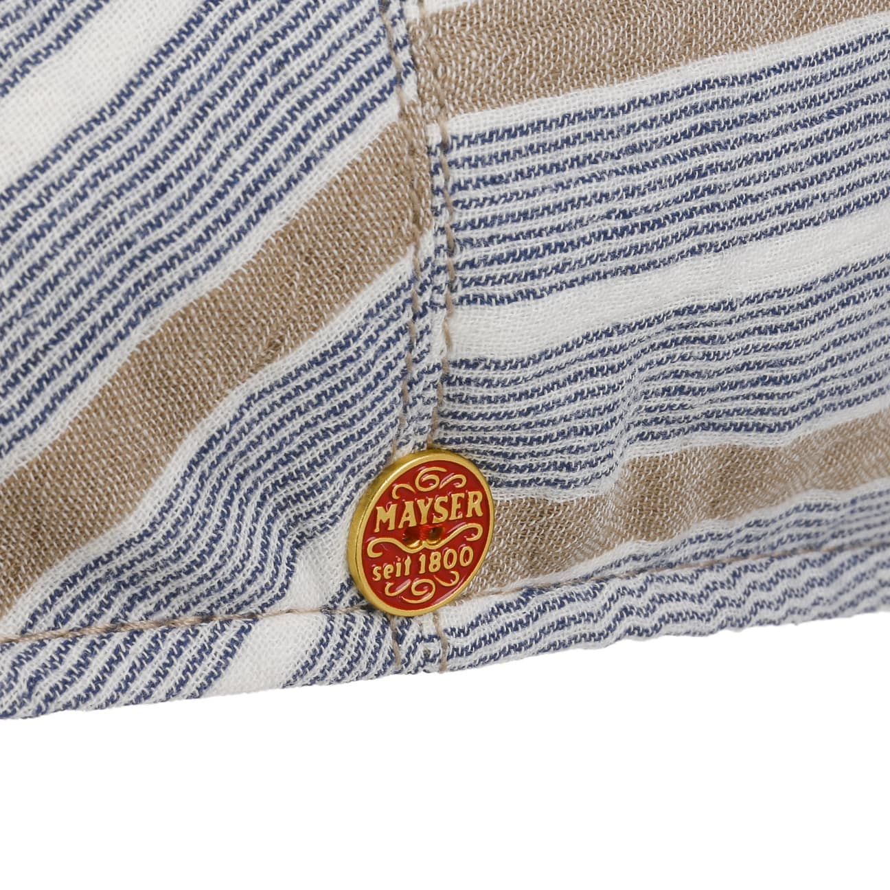 mayser-sidney-stripes-cotton-flatcap-baumwolle image 4