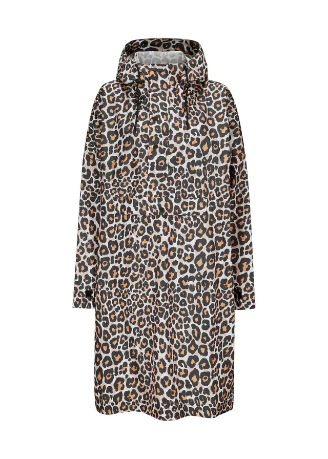 codello-regen-poncho-mit-leo-muster-aus-beschichtetem-polyester image 1