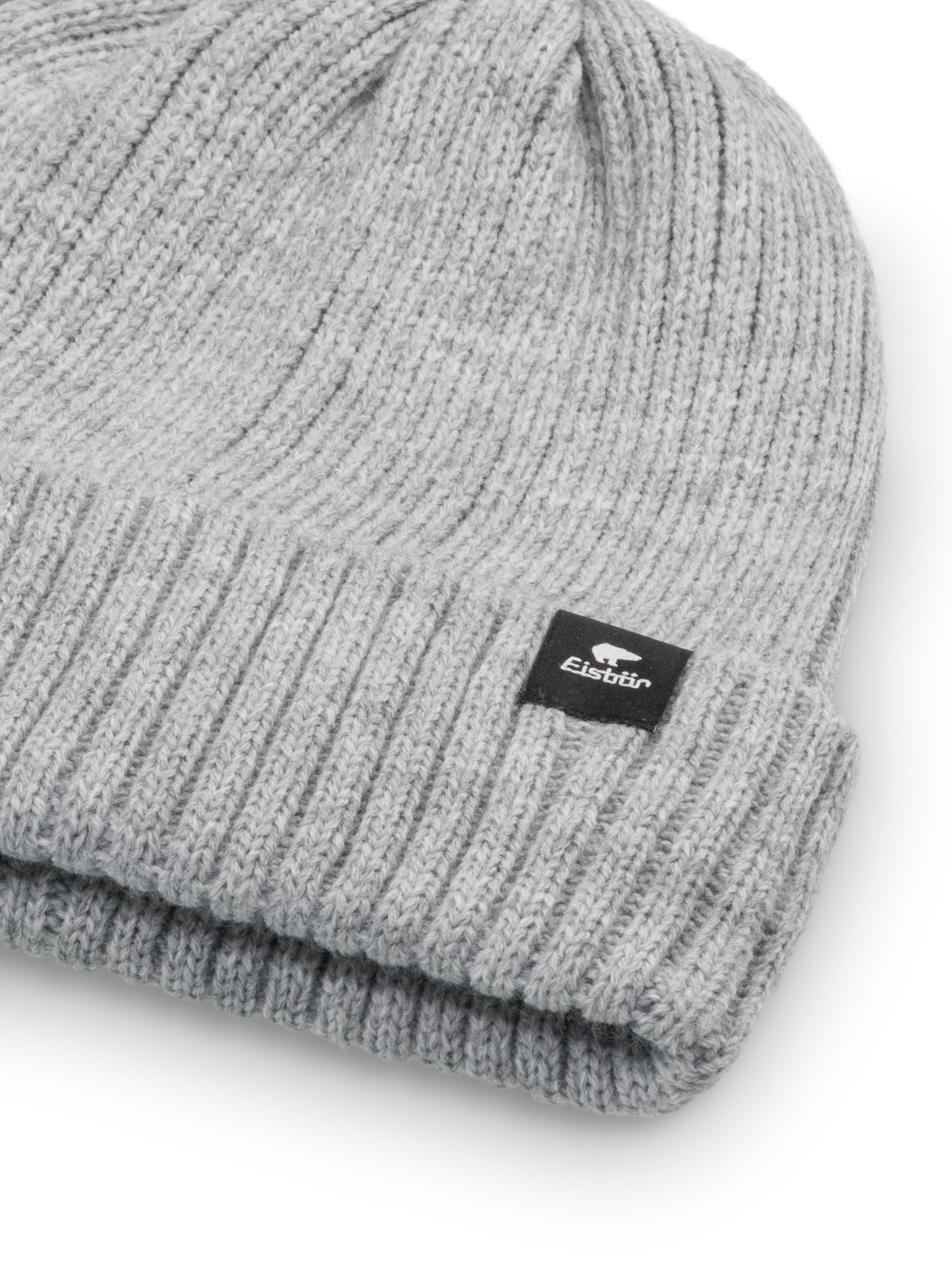 eisb-r-ripp-2-0-beanie-strickm-tze-mit-umschlag-grau image 2