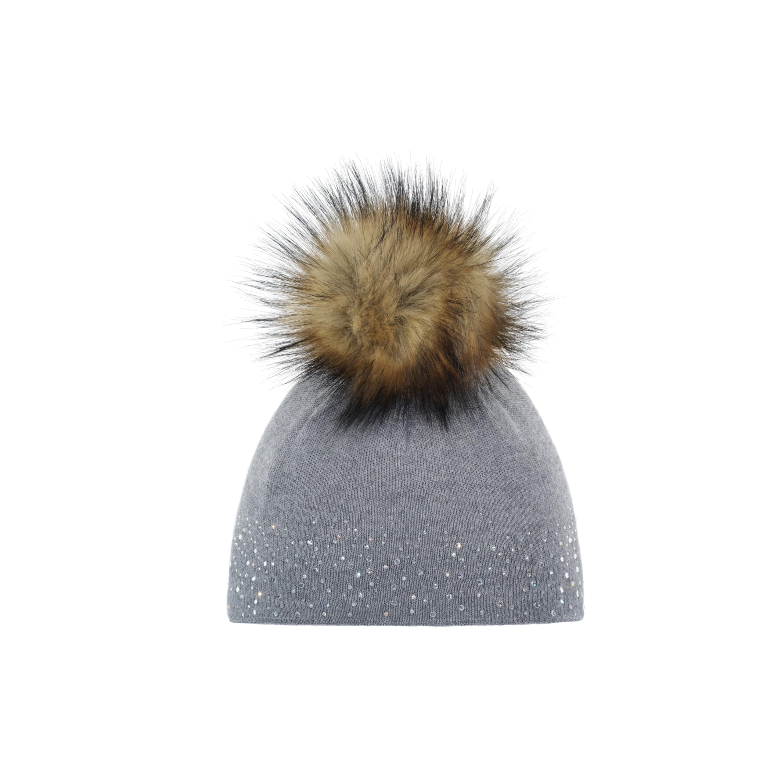 eisb-r-nalin-lux-crystal-beanie-damen-strickm-tze-mit-bommel-und-futter image 1