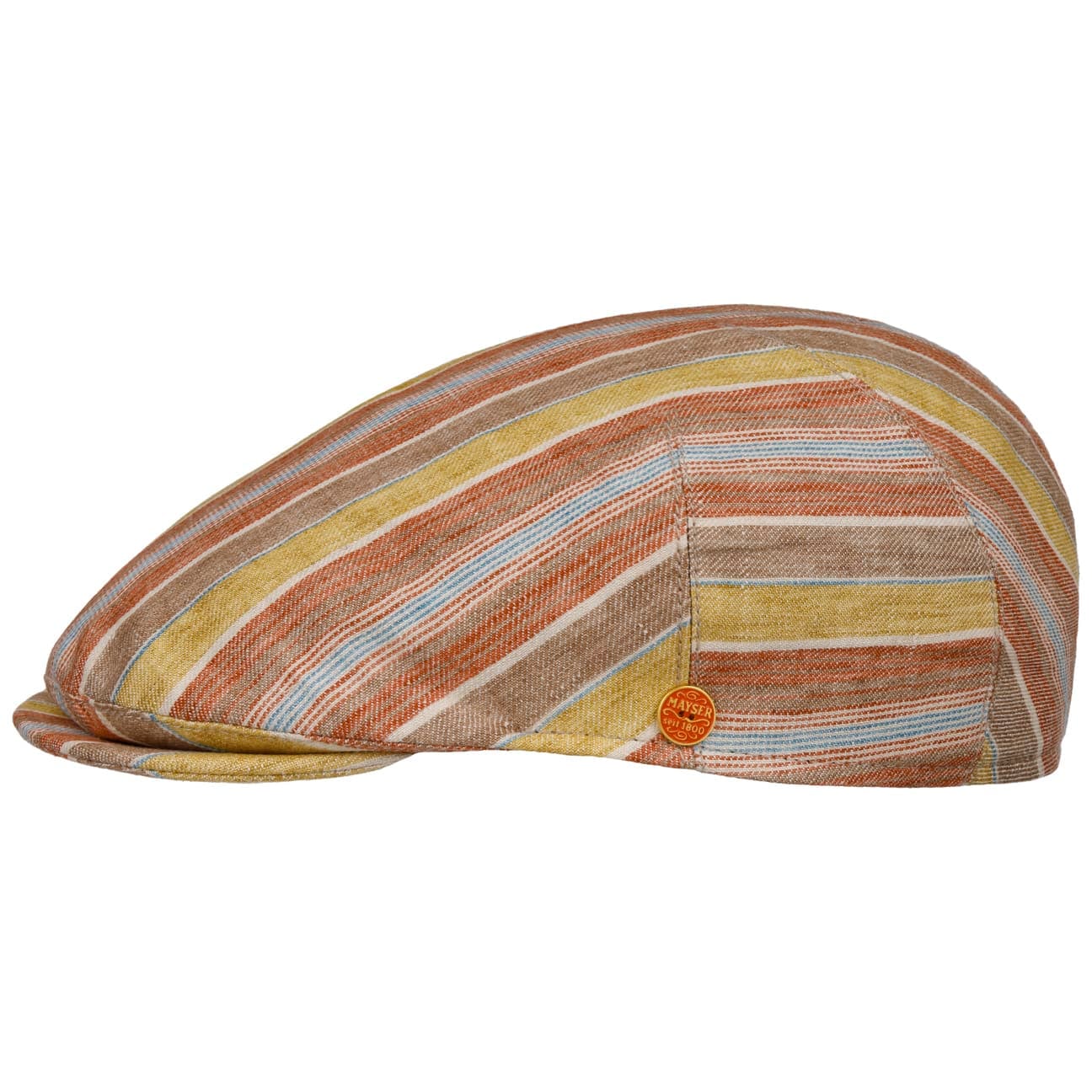mayser-sidney-colour-stripes-flatcap-aus-leinen image 2