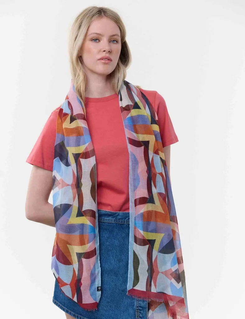 fraas-sustainability-edition-stola-retro-geometrie-70-x-180-cm-recyceltes-polyes image 1