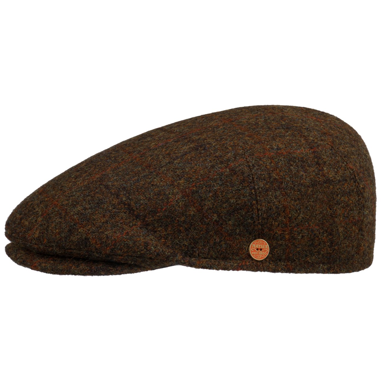 mayser-sidney-harris-tweed-flatcap-aus-schurwolle-herren-schieberm-tze-mit-schir image 6