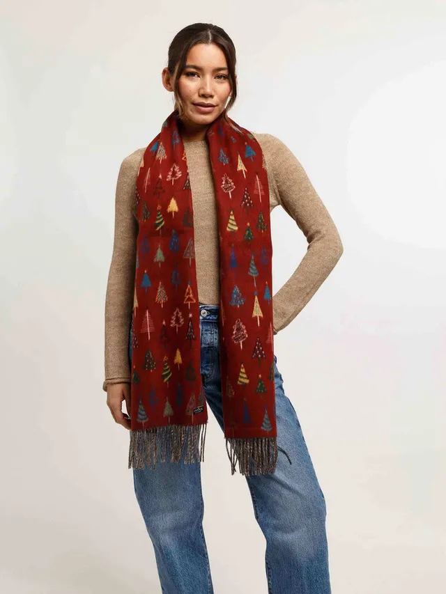 fraas-cashmink-schal-mit-weihnachtsbaum-design-35-x-200-cm-2 image 1