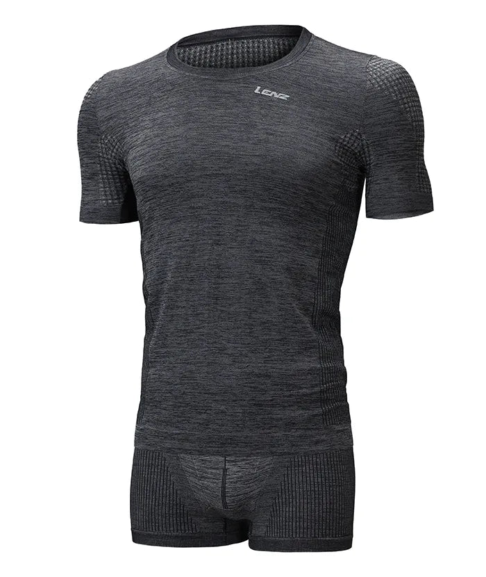 lenz-cool-softtec-1-0-funktionsw-sche-set-t-shirt-boxer-pants-herren-carbon image 2
