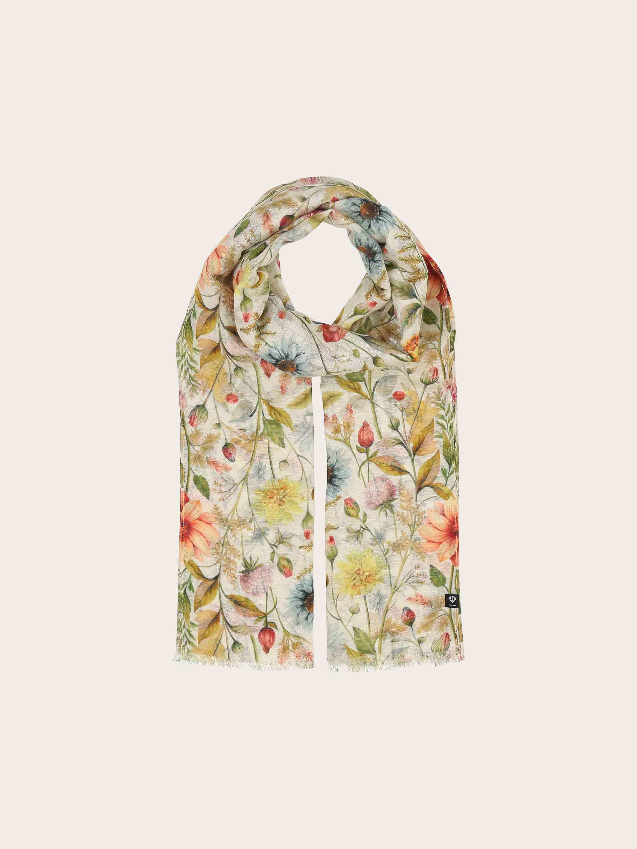 fraas-schal-mit-blumen-print-im-vintage-design-damen-sommerschal-58-x-180-cm image 2