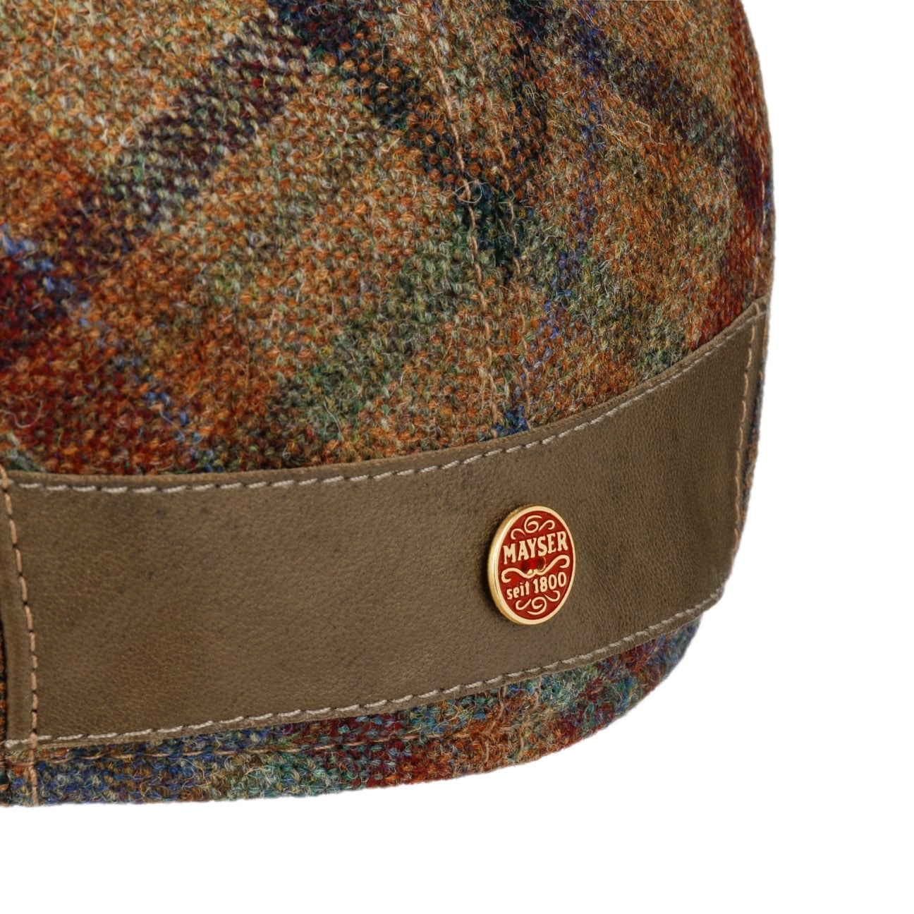 mayser-lennart-check-shetland-flatcap-herren-schieberm-tze-schurwolle-karo image 5