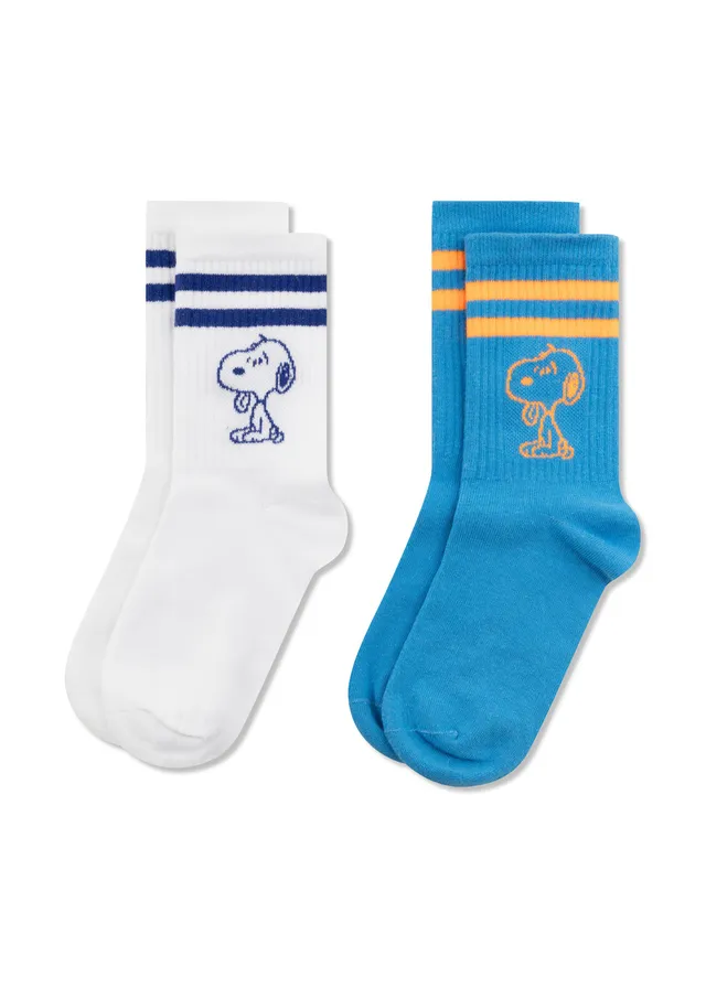 codello-2-paar-peanuts-socken-aus-baumwoll-jacquard-mit-snoopy-motiven-in-blau image 1