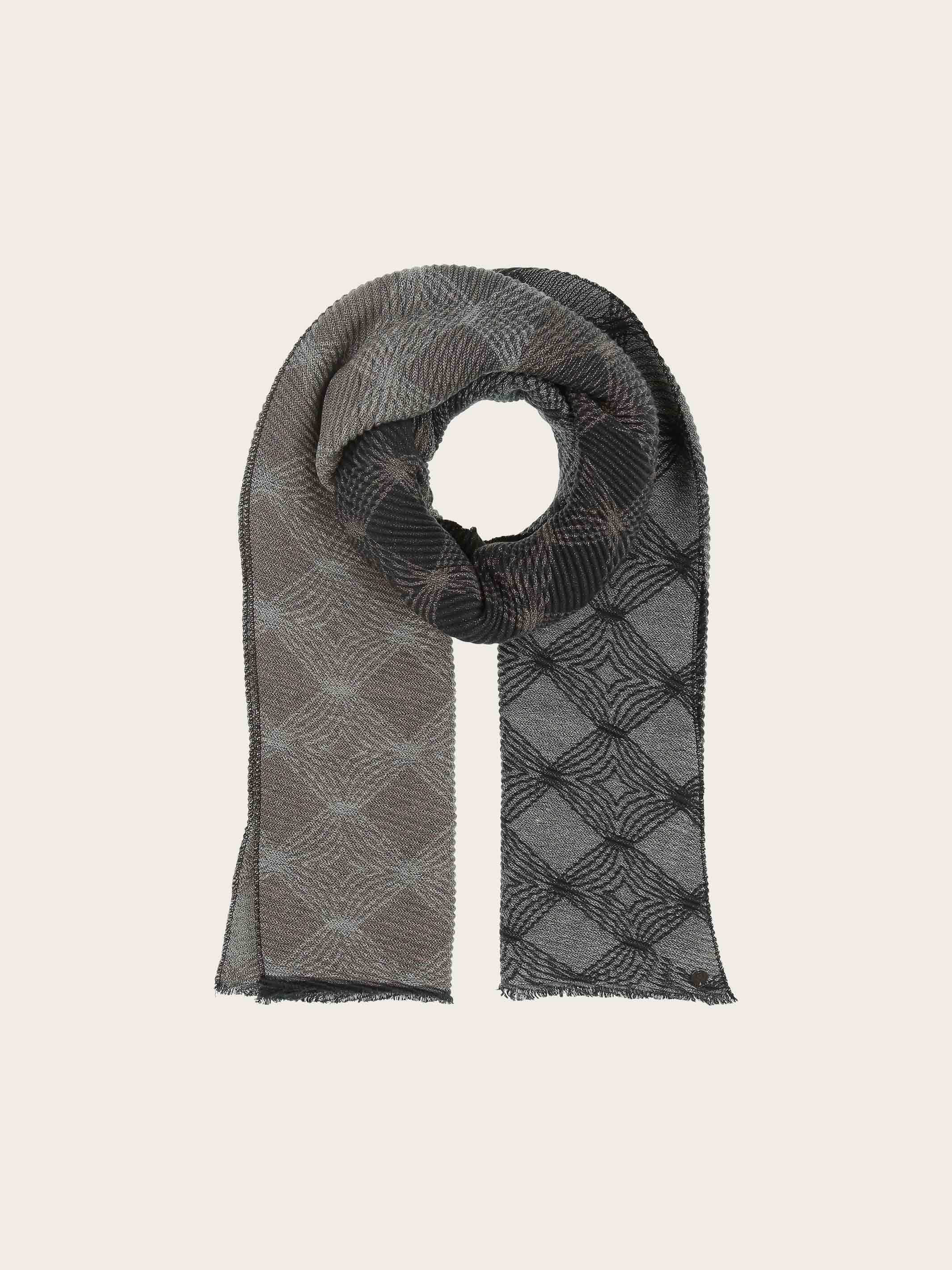 fraas-glitzernder-plissee-schal-mit-geometrischem-muster-63-x-180-cm image 7