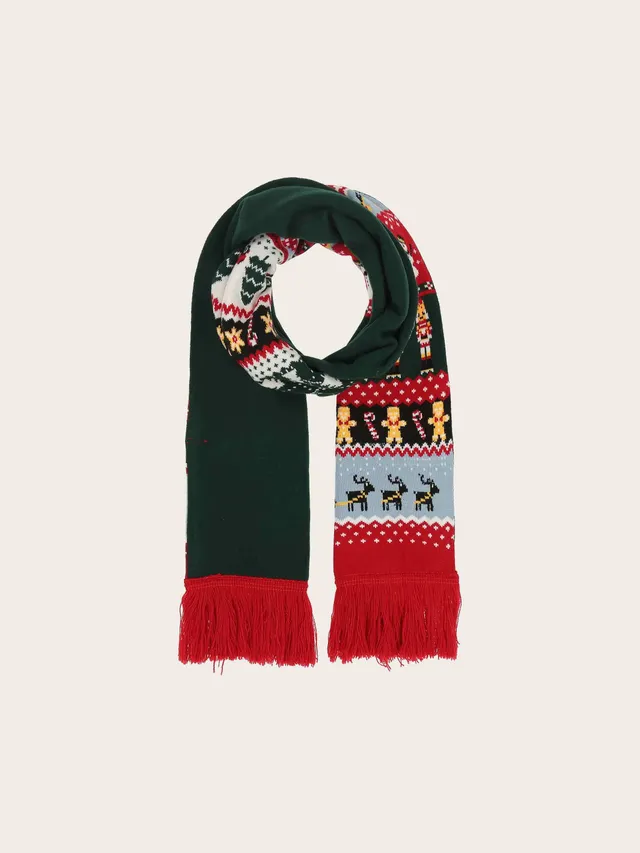 fraas-strickschal-mit-weihnachts-motiv-18-x-171-cm image 1