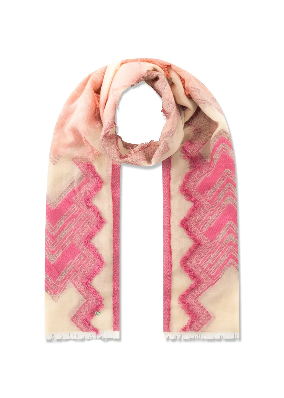 codello-jacquard-schal-aus-baumwoll-mix-mit-zickzackmuster image 1