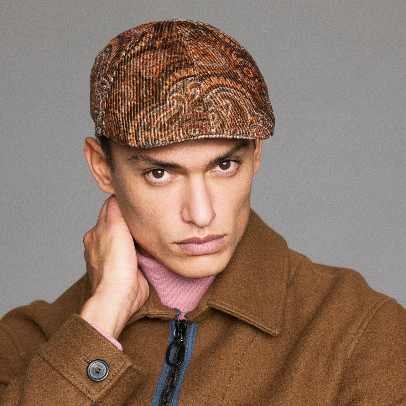 mayser-billy-paisley-cord-flatcap-zechbauer image 1