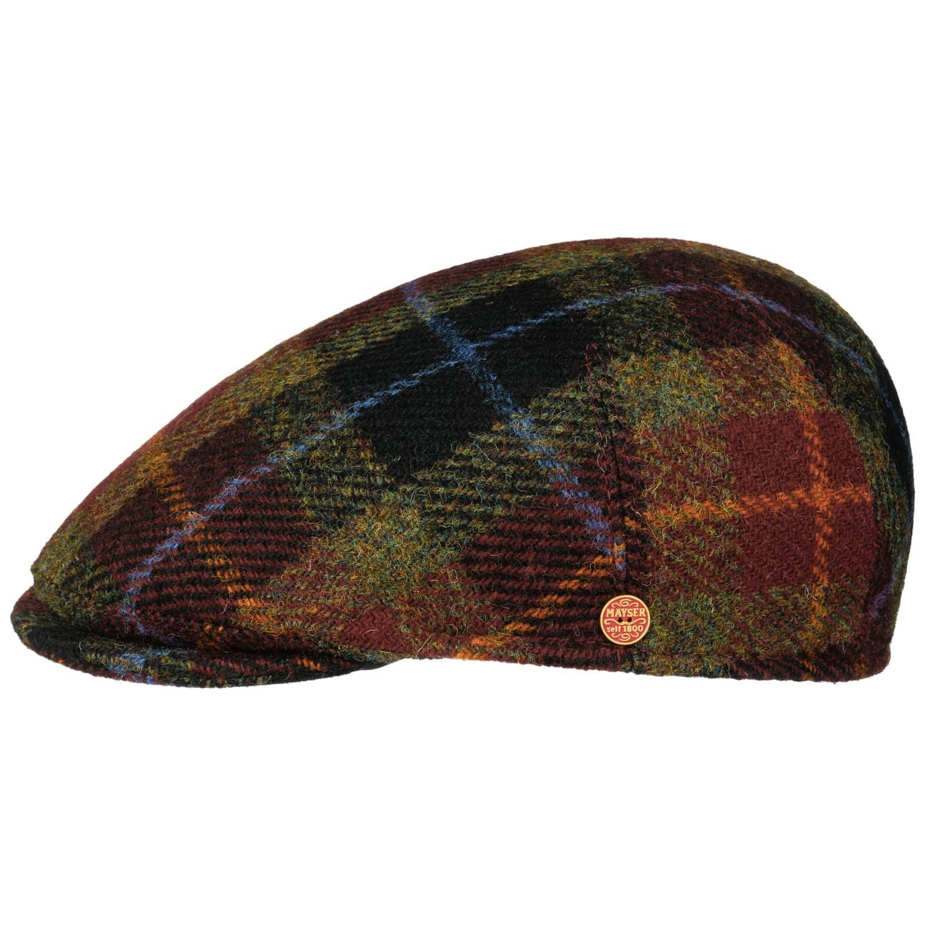 mayser-sidney-harris-tweed-flatcap-aus-schurwolle-herren-schieberm-tze-mit-schir image 2