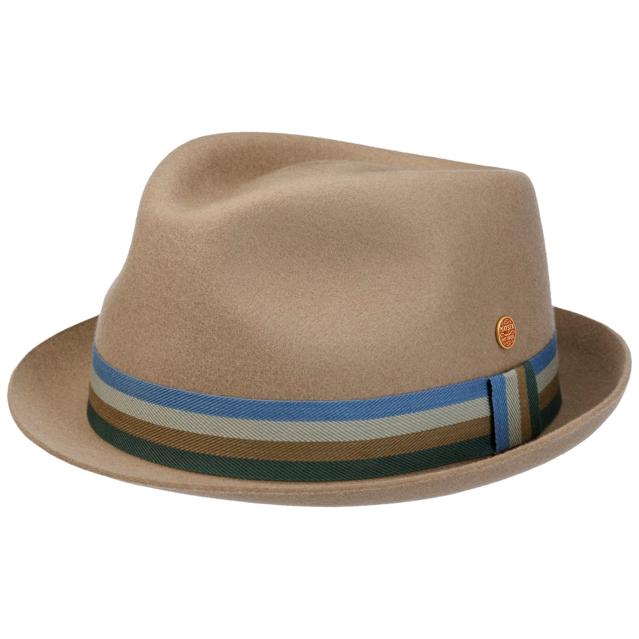 mayser-samu-striped-band-pork-pie-wollhut-herren-filzhut image 2