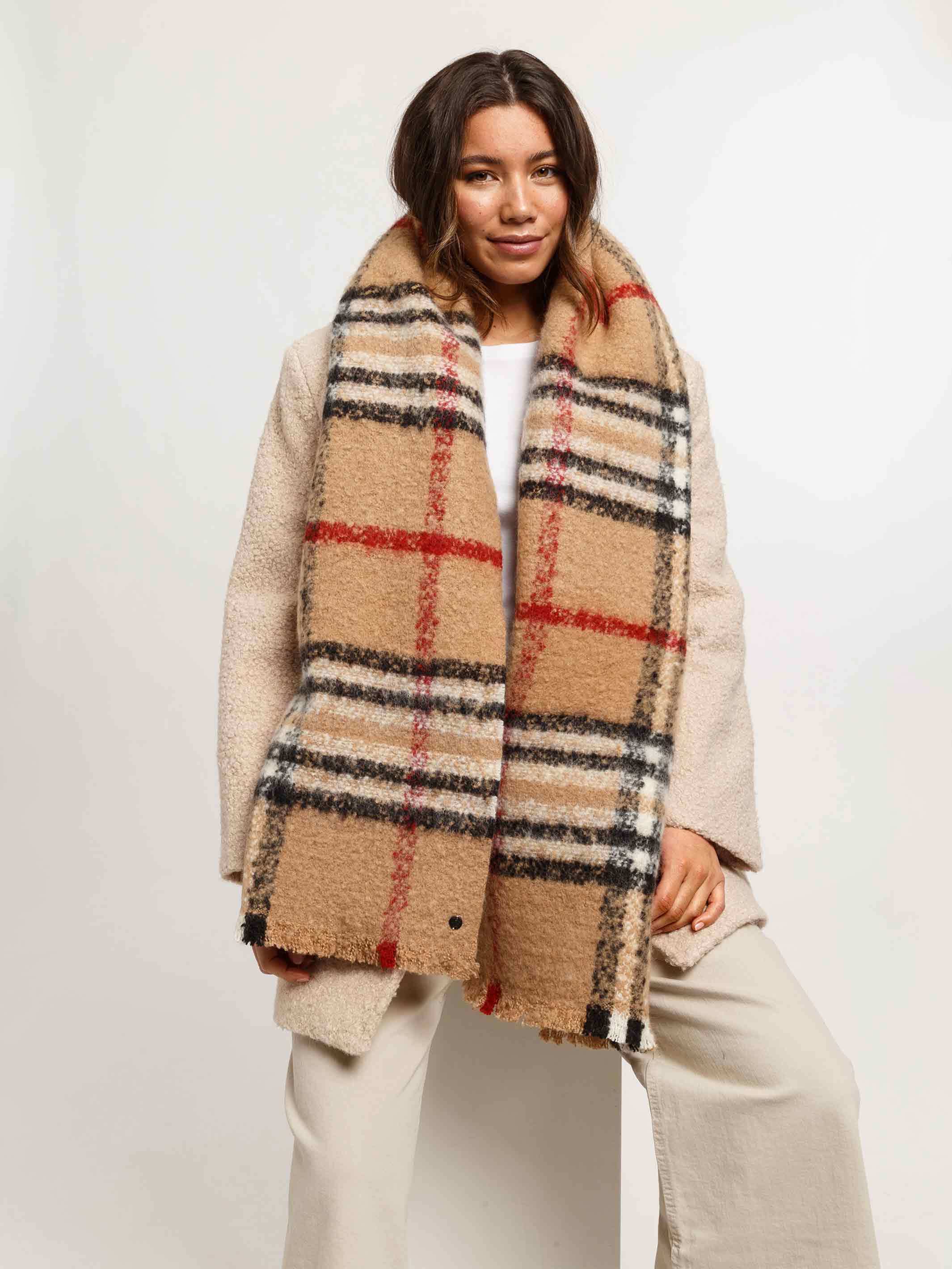 fraas-schal-mit-fraas-plaid-karo-kuschelschal-40-x-200-cm-mit-wollanteil image 1