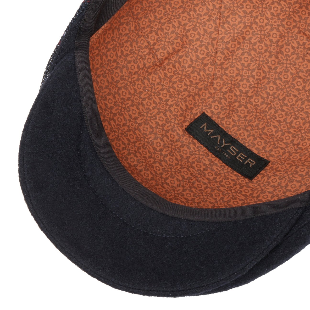 mayser-jasper-fancy-flatcap-herren-karo-mit-kontrastschirm image 4