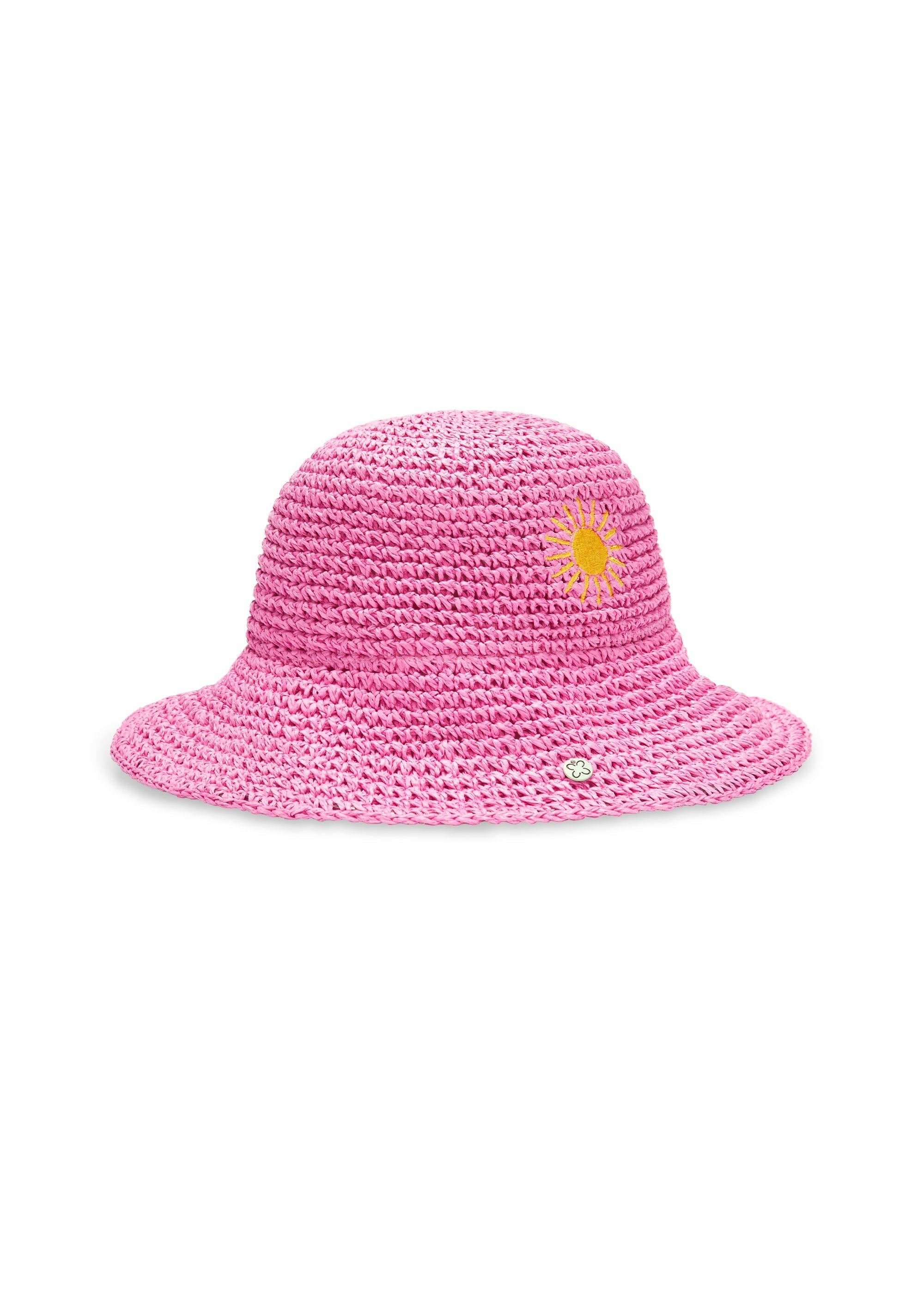 codello-bucket-hat-aus-paper-straw-mit-sonnen-stickerei-pink image 1