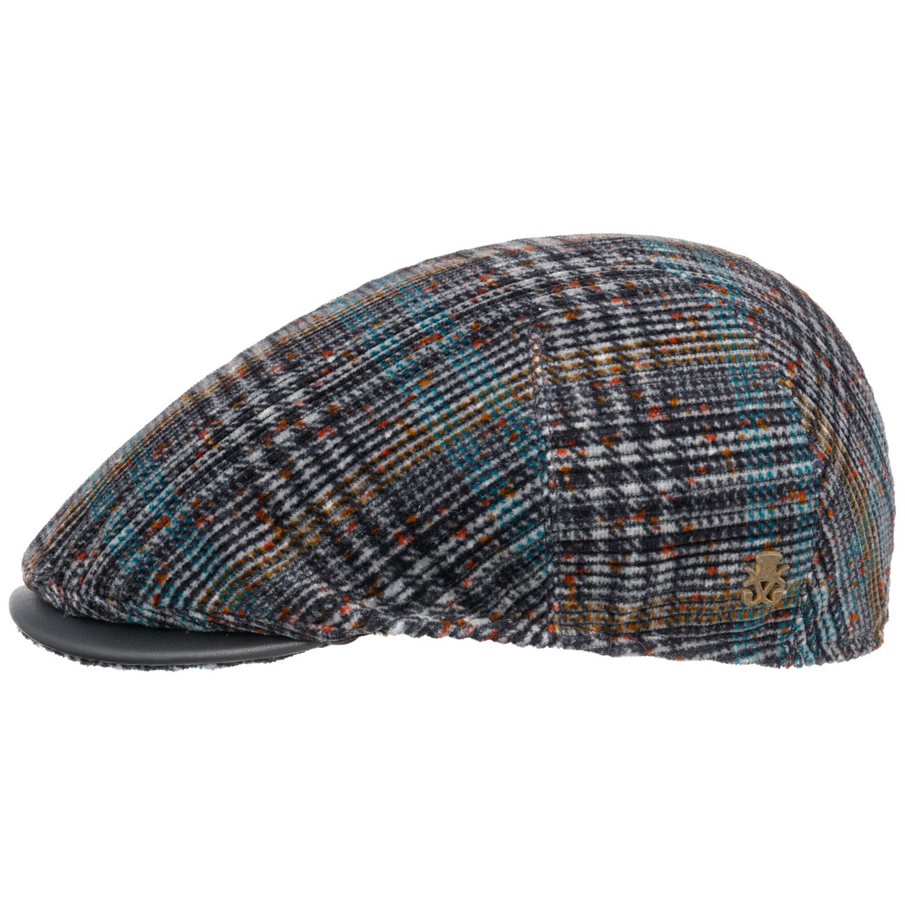 mayser-marzio-chenille-flatcap-zechbauer-herren-baumwolle-leder image 2