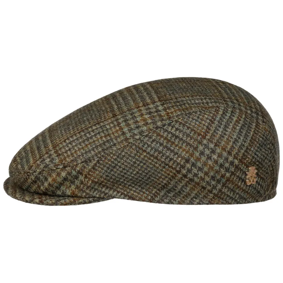 mayser-timon-virgin-wool-flatcap-herren-karo-mit-futter image 1