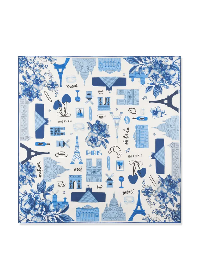 codello-nickituch-mini-carr-aus-reiner-seide-mit-paris-motiven image 1