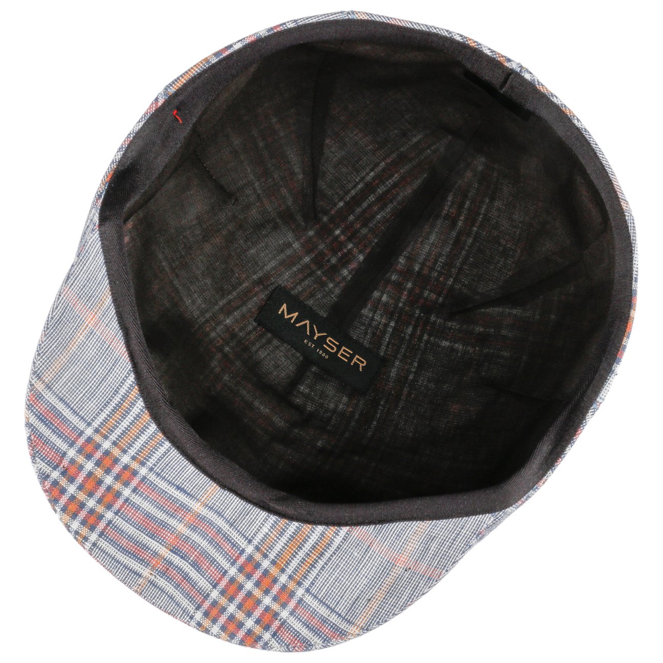 mayser-sidney-superior-leinen-check-flatcap-herren-karo image 4