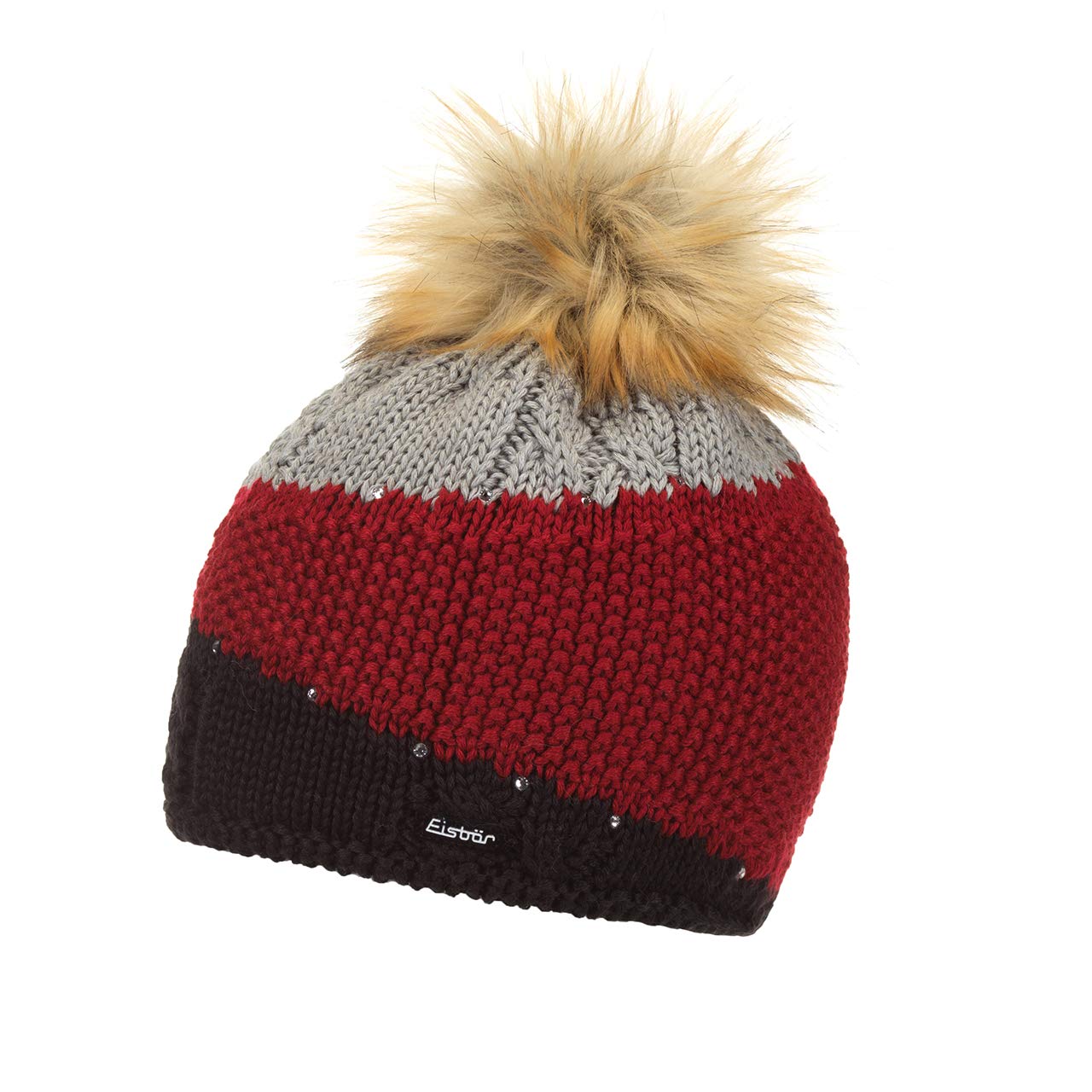 eisb-r-eden-lux-crystal-damen-strickm-tze-mit-pompon image 8